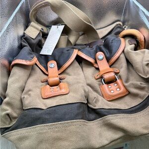 Stylish TSD BRAND tapa canvas tote bag NWT